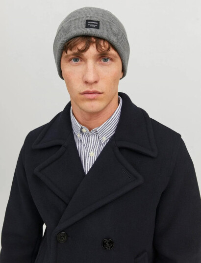 Jack & Jones Jacdna Beanie Noos - Grey - ONE SIZE