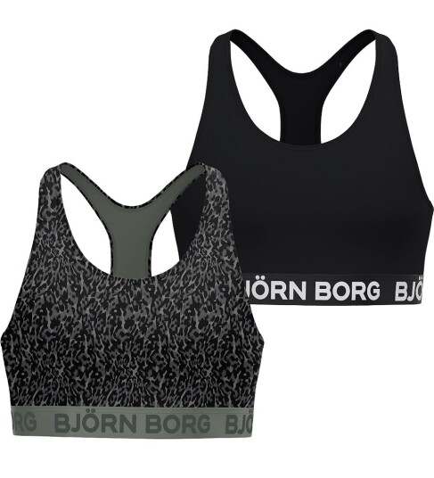 Björn Borg Cotton Stretch Soft Top 2P Khaki green 134 140