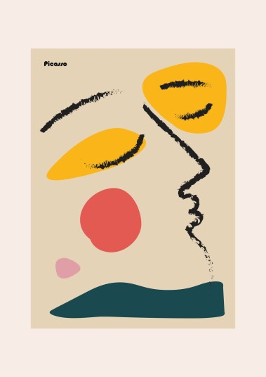 Plakat Picasso Ansikt Plakat Picasso Ansikt