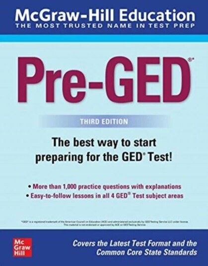 Mcgraw-Hill Education Pre-Ged, Third Edition Av Mexico Mcgraw Hill Editores
