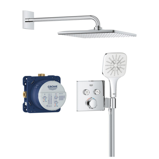 Grohe Precision Smartcontrol Dusjpakke For innbygning 2 uttak Krom
