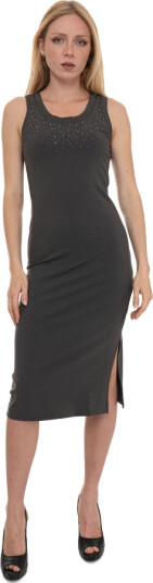 Emporio Armani EA7 Dame Kjoler Grå M, Emporio Armani EA7 Dame Kjoler Grå M,