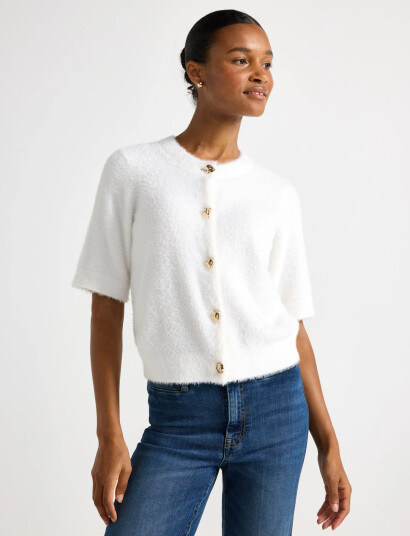 Lindex Cardigan Pauline White XXS Lindex Cardigan Pauline White XXS