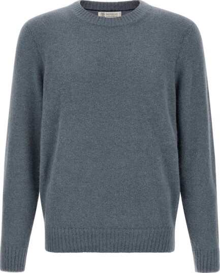 Brunello Cucinelli Herre Strikkevarer Blå 3XL,
