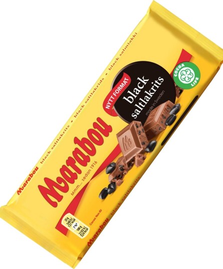 Marabou Melkesjokoladeplate med Svart Saltlakris 100 gram