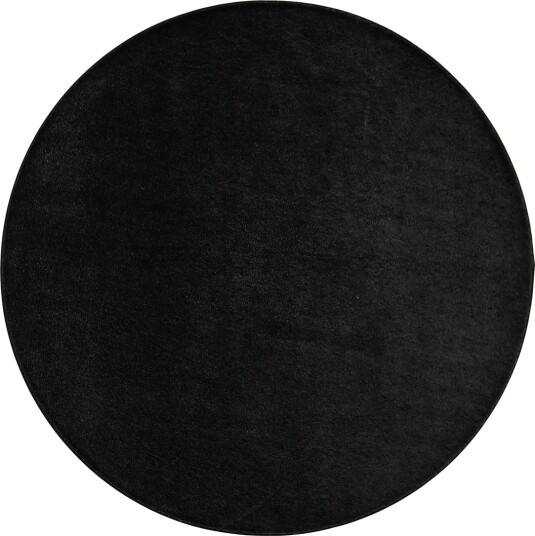 Satine Matte Rund 160 cm Svart - Vm Carpet