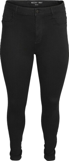 Noisy May Curve Jeans nmCallie HW Jeans Vi023bl Curve Svart