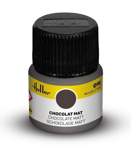 Heller Akryl No 98 Chocolate Matt 12ml Heller Akryl No 98 Chocolate Matt 12ml