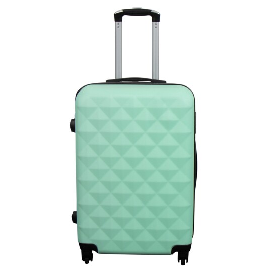 Borg Living Tilbud koffert - Hardcase - Str. Medium - Diamant turkis - Smart reisekoffert