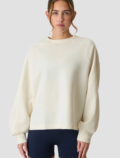 ICANIWILL Contrast Crewneck W CreaM ICANIWILL Contrast Crewneck W CreaM