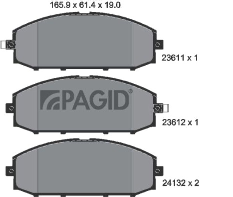 PAGID T1370N Bremseklosser