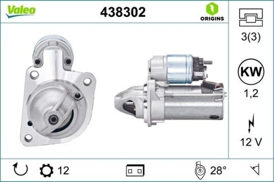 Starter VALEO 438302