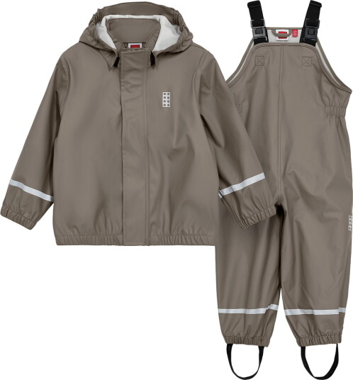 LEGO® Wear Regntøy m. Seler PU LWJivan 200 Brun LEGO® Wear 3 år (98) Regntøy Beige