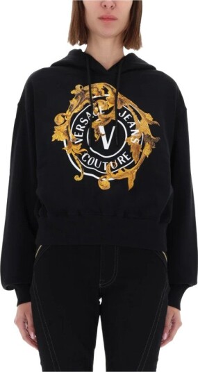 Versace Jeans Couture Dame Gensere & Hettegensere Svart L