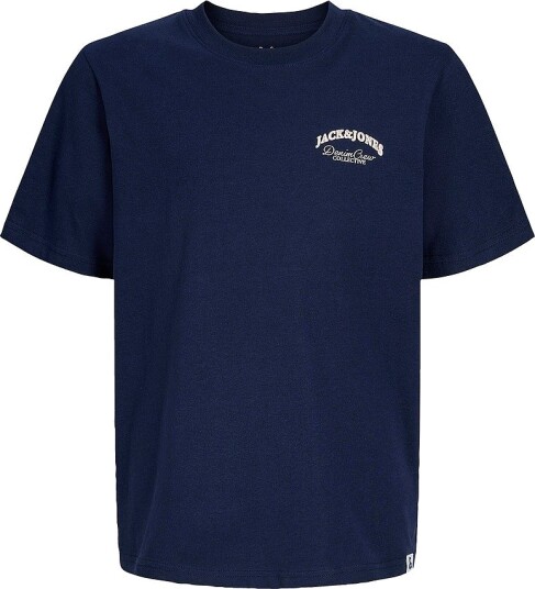 Jack & Jones T skjorte Jjebrandes Backp Relaxed Tee Ss Sn Blå
