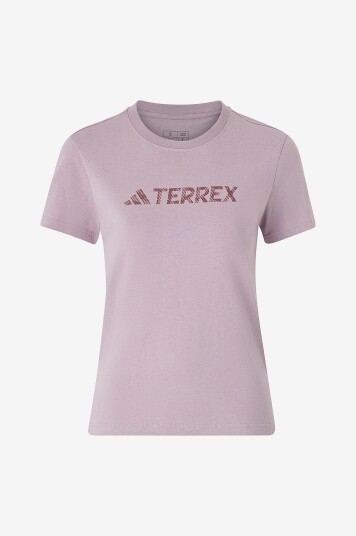 adidas Sport Performance T skjorte W Logo Tee Beige