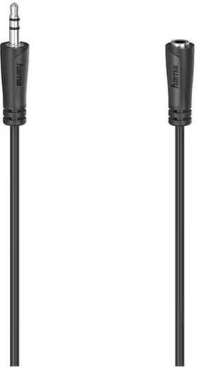 Hama 3,5mm Stereo Forlengelseskabel 3m Svart Hama 3,5mm Stereo Forlengelseskabel 3m Svart