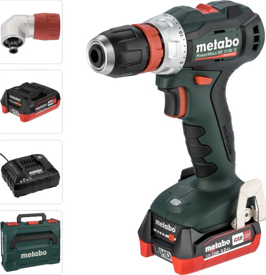 Metabo Drill PowerMaxx Bs 12 Bl Q Med 2X 4,0 ah Batterier