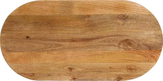 Bordplate 140x60x2,5 cm oval heltre mango