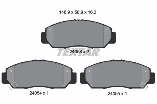 Bremseklosser TEXTAR 2405301