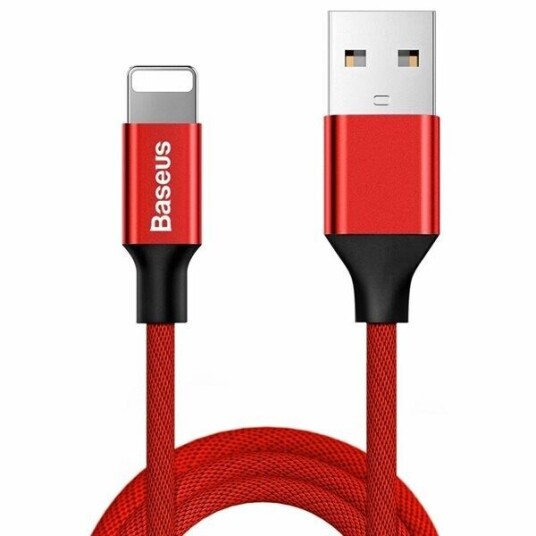 Baseus Yiven 1,8m Lightning Kabel Rød 2A Baseus Yiven 1,8m Lightning Kabel Rød 2A
