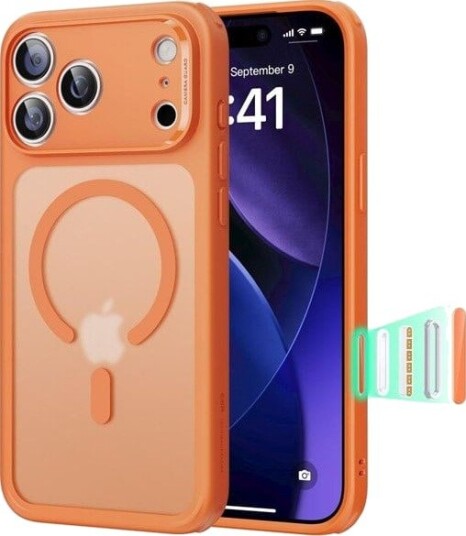 ESR Classic Hybrid MagSafe Case for iPhone 17 Pro Max - Clear Orange
