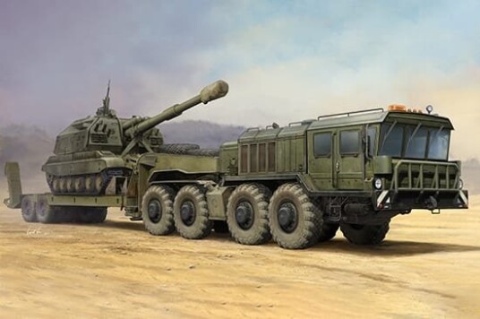 Trumpeter 1/35 Russian KZKT-7428 Transporter with KZKT-9101 Semi-Trailer