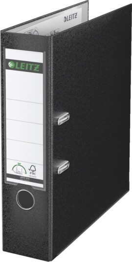 Brevordner Leitz 180° Pp A4 80Mm Sort   10 Stk.