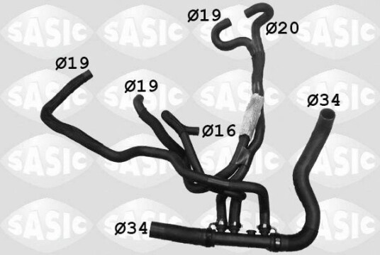 SASIC 3404111 Radiatorslange