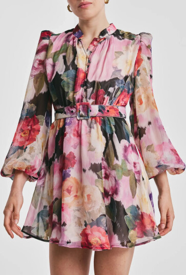 by Ti Mo Organza Mini Dress - Multi/patterned - S