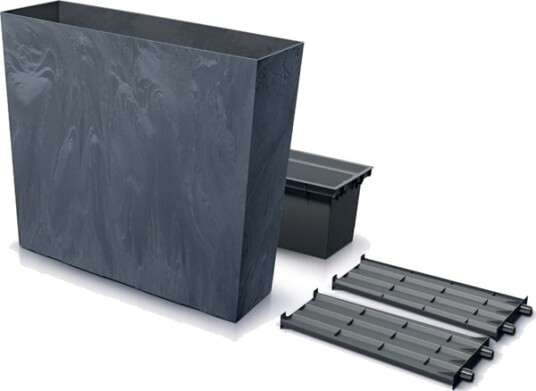 Prosperplast Doniczka Duc800te Urbi Case Betongeffekt T-Antrasitt Prosperplast Doniczka Duc800te Urbi Case Betongeffekt T-Antrasitt