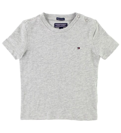 Tommy Hilfiger Boy Basic T-Shirt CN Grey Heather 6-9 mdr/74
