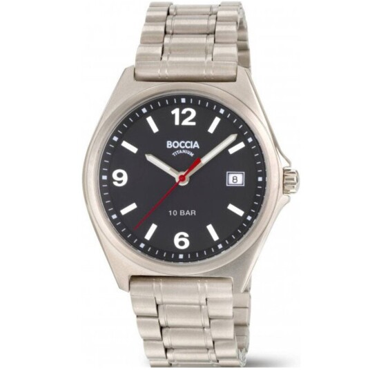 Boccia Titanium 3663-01 - Herre - 37 mm - Analog - Kvarts urverk - Safirglass Boccia Titanium 3663-01 - Herre - 37 mm - Analog - Kvarts urverk - Safirglass