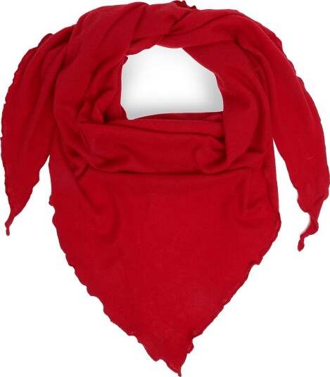 Davida Cashmere Triangle Scarf RED One Size