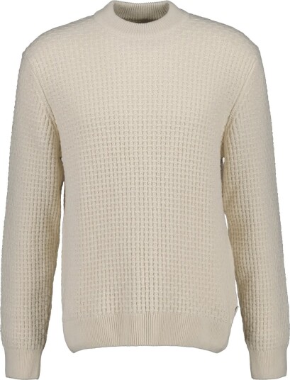 Gant Textured Cotton Wool Mock Neck   Cream   XL