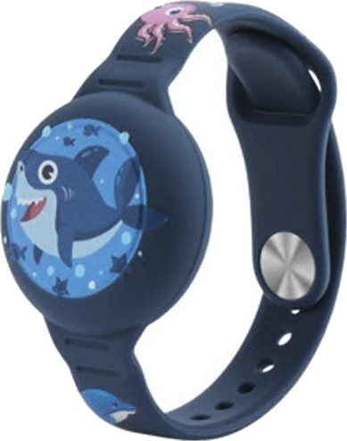 Ofkoz Vanntett armbånd for Apple AirTag i justerbar silikon Shark Blue Ofkoz Vanntett armbånd for Apple AirTag i justerbar silikon Shark Blue