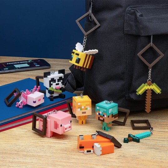 Paladone Minecraft Ryggsekkbuddies - Blandede Figurer Paladone Minecraft Ryggsekkbuddies - Blandede Figurer