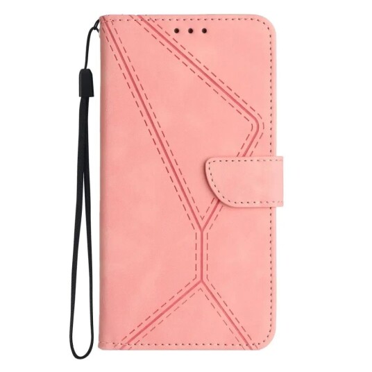 INCOVER Realme 11 5G Mønstret Skinn Deksel med Lommebok og Stropp - Rosa INCOVER Realme 11 5G Mønstret Skinn Deksel med Lommebok og Stropp - Rosa