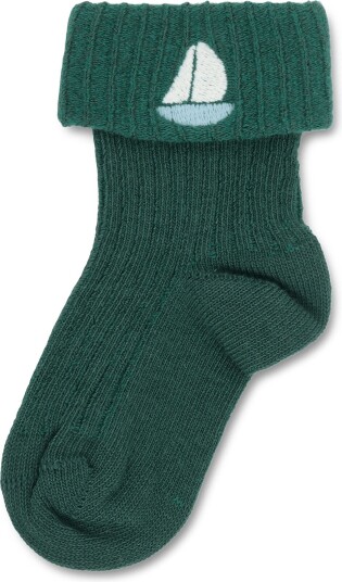 THE ANIMALS OBSERVATORY Avocet Baby Socks GREEN 68/80