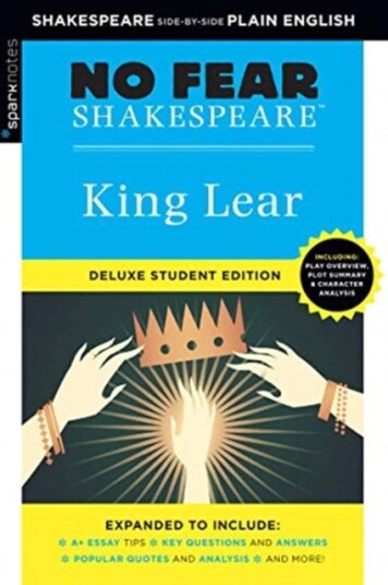 King Lear: No Fear Shakespeare Deluxe Student Edition Av Sparknotes