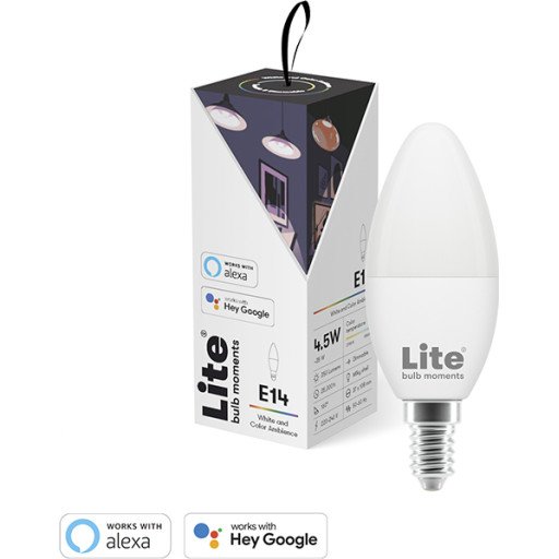 LITE BM RGB SMARTPÆRE 5W C35 E14 LITE BM RGB SMARTPÆRE 5W C35 E14