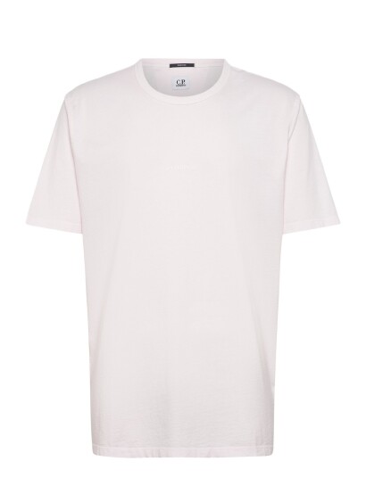 C.P. Company Jersey 24/1 Resist Dyed T Shirt   Pink   XL