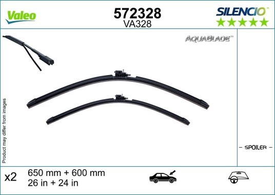 Viskerblad VALEO 572328 Viskerblad VALEO 572328