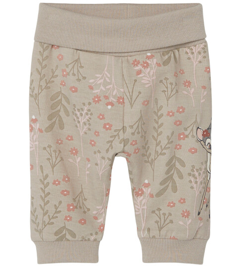 Name It Bukser Bambi NbfDro Pure Cashmere m. Trykk 50 Bukser bomull Beige