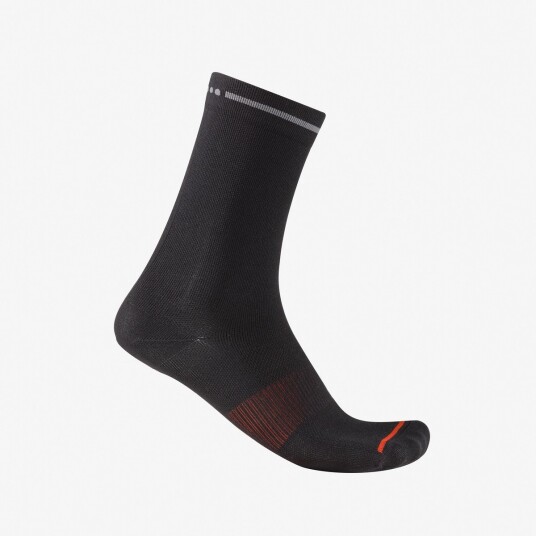 Castelli Premio evo 18 sykkelsokker sort