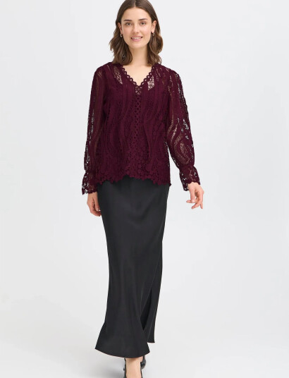 Fransa Frbelle Bl 2 - Burgundy - XS Fransa Frbelle Bl 2 - Burgundy - XS
