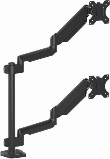 Fellowes Platinum dobbel horisontal skjermholder (sort)