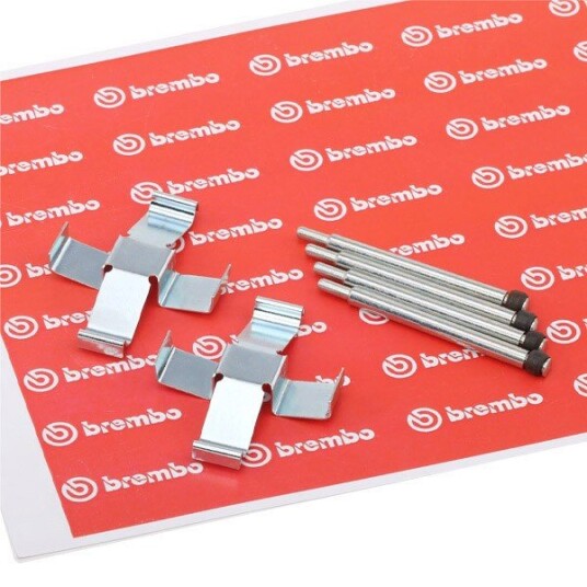 Tilbehørsett, skivebremse belegg BREMBO A 02 210 Tilbehørsett, skivebremse belegg BREMBO A 02 210