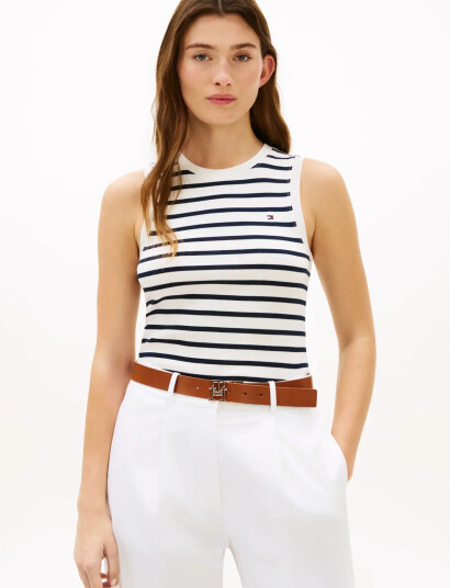 Tommy Hilfiger Slim Cody C Nk Tank Top White S Tommy Hilfiger Slim Cody C Nk Tank Top White S