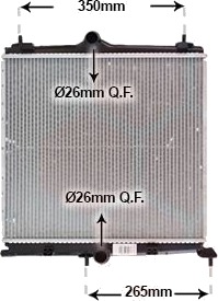 VAN WEZEL 40012702 Radiator motorkjøling VAN WEZEL 40012702 Radiator motorkjøling